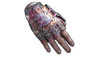 Apocalyptic Roadsign Gloves