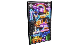 Neon Vibes Sheet Metal Door