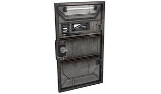 Brutalist Armored Door