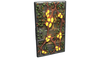 Plague Metal Door