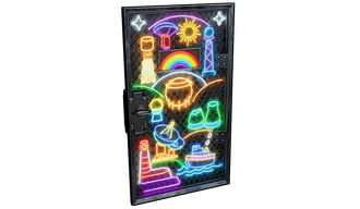 Neon Vibes Armored Door