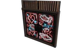 Neon Love Metal Double Door