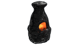 Polished Obsidian Furnace