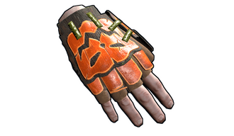 Pumpkin Roadsign Gloves