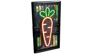 Neon Carrot Door