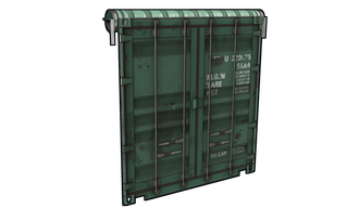 Shipping Container Garage Door