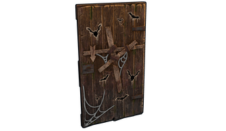 Halloween Wooden Door