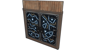 Constellations Metal Double Door