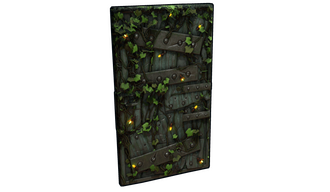 Fireflies Metal Door