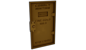 Minted Gold Armored Door