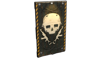 Danger Zone Wooden Door