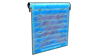Ice Garage Door