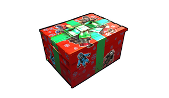 Festive Stickered Storage Box