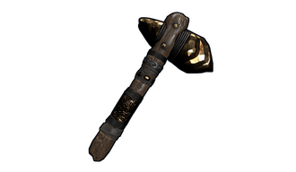 Gold Ore Stone Hatchet