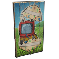 Funny Bunny Wood Door