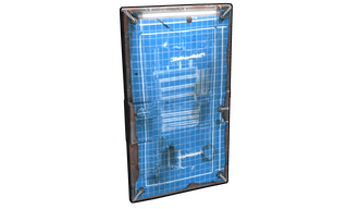 Blueprint Metal Door