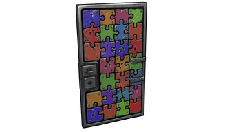 Puzzle Sheet Metal Door