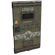 Military Storage Wooden Door