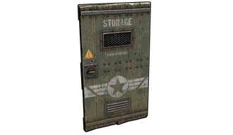 Military Storage Wooden Door