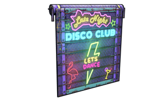 Dance Club Garage Door