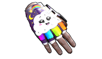 Rainbow Pony Roadsign Gloves