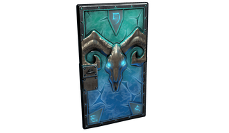 Glacial Visage Metal Door