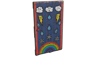 Weather Wood Door