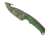 Нож с лезвием-крюком - Пиксельный камуфляж «Лес» - 168x120