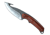 Нож с лезвием-крюком - Дамасская сталь - 168x120