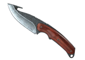 Нож с лезвием-крюком - Дамасская сталь - 168x120